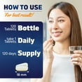 thumbnail image 5 of Vitamatic L-Theanine 200mg with Caffeine 100mg 120 Vegetarian Tablets - Nootropic Supplement, 5 of 12