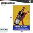 thumbnail image 4 of Stupell Industries Art Deco Vincenzo Vintage Wine Canvas Art, 30 x 45, by Vintage Posters, 4 of 8