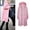 Pink, variant on Women Warm Zipper Open Hoodies Sweatshirt Long Coat Jacket Tops Outwear Woman's Jacket Womens Hiking Jacket Outerwear Jackets Women Hooded Jacket Purdue Womens Coat Dressy Jacket Running Jacket Women