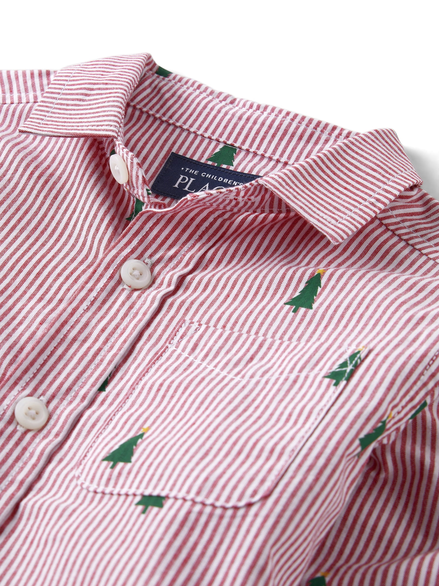 The Children's Place Toddler Boys Long Sleeve Button-up Shirt, Sizes 12M-5T