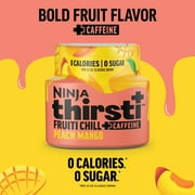 Ninja Thirsti FRUITI CHILL + CAFFEINE Peach Mango Flavored Liquid Water Drops, 1 Flavor Pod, WCFPCMG61