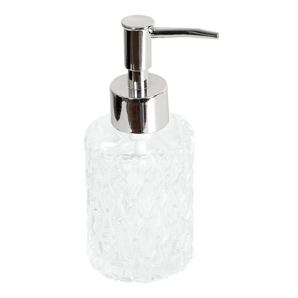 Refillable Glass Liquid Soap Dispenser Bottle with Stainless Steel Pump ...