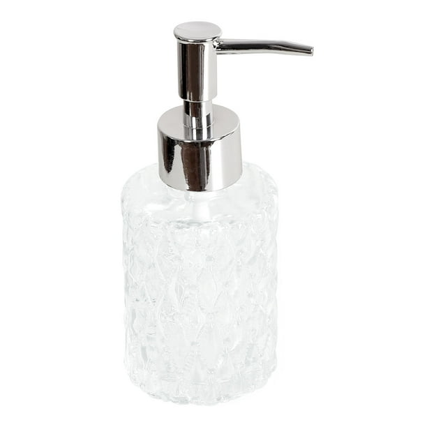 Refillable Glass Liquid Soap Dispenser Bottle with Stainless Steel Pump