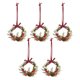 thumbnail image 1 of 5 mini coronas navideñas artificiales para puerta de entrada, decoraciones navideñas colgantes, pequeñas coronas navideñas para ventanas, decoración de escenas en miniatura para casas de muñecas., 1 of 7