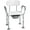White#8, variant on Accent Chairs HOMCOM 3-in-1 Shower Chair with Back and Arms, Height Adjustable Bedside Commode, Raised Toilet Seat with Non-Slip Rubber Foot Pad for Seniors, Disabled, White,Leather Accent Chairs