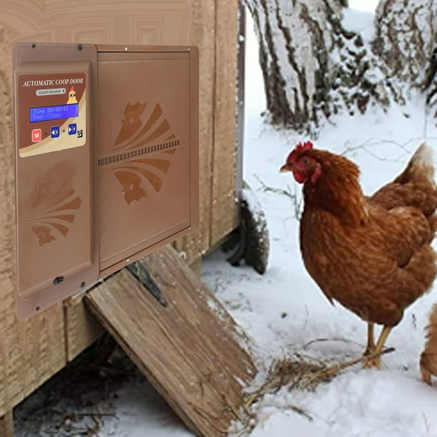3 In 1 USB Electric Programmable Chicken Coop Door, Automatic Poultry