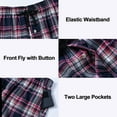 thumbnail image 3 of Yunbao Mens Cotton Pajama Sets Short Sleeve Sleepwear Button Down Loungewear Pjs with Pockets, 3 of 6