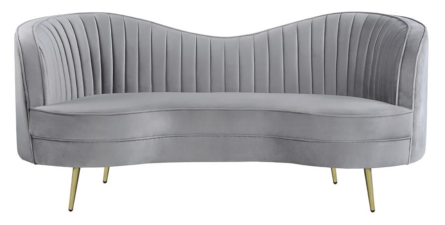 Coaster Sophia Loveseat, Grey Velvet - Walmart.com