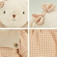 thumbnail image 4 of Cute Long-Eared Bunny Plush Toy, Soft Stuffed Rabbit Doll, Fluffy Coffee Brown Plush Animal for Kids and Adults, Cozy Hug Toy Birthday Gift for Girls and Friends, 4 of 5