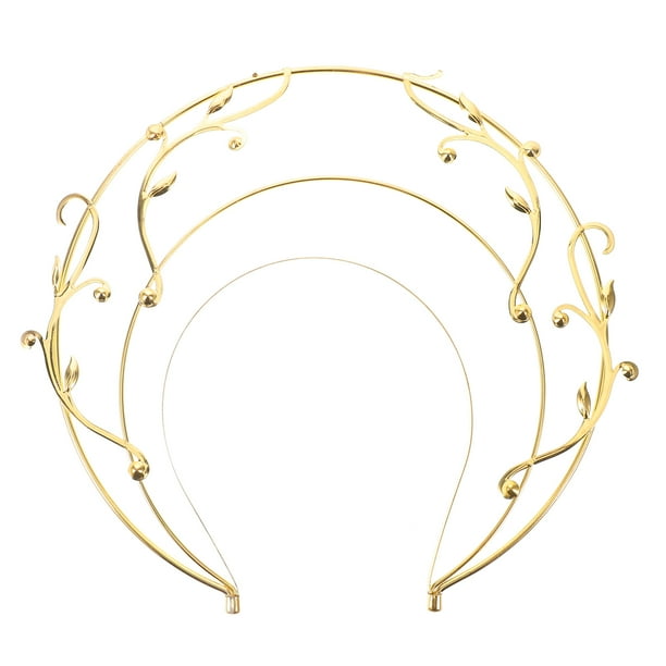 Diadema de diosa con corona en capas para mujer, elegante accesorio de disfraz de diosa griega para fiestas, cosplay y eventos de Halloween