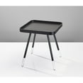 thumbnail image 2 of Contemporary Black Wood Grain Tray Top Side End Table, 2 of 3