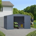 thumbnail image 3 of Arrow Essentials 8 x 10 ft Charcoal Essential Steel Shed, 3 of 19