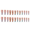 thumbnail image 5 of Blue Edge French Gradient Contrast Leopard Print Nail Tips, 5 of 5
