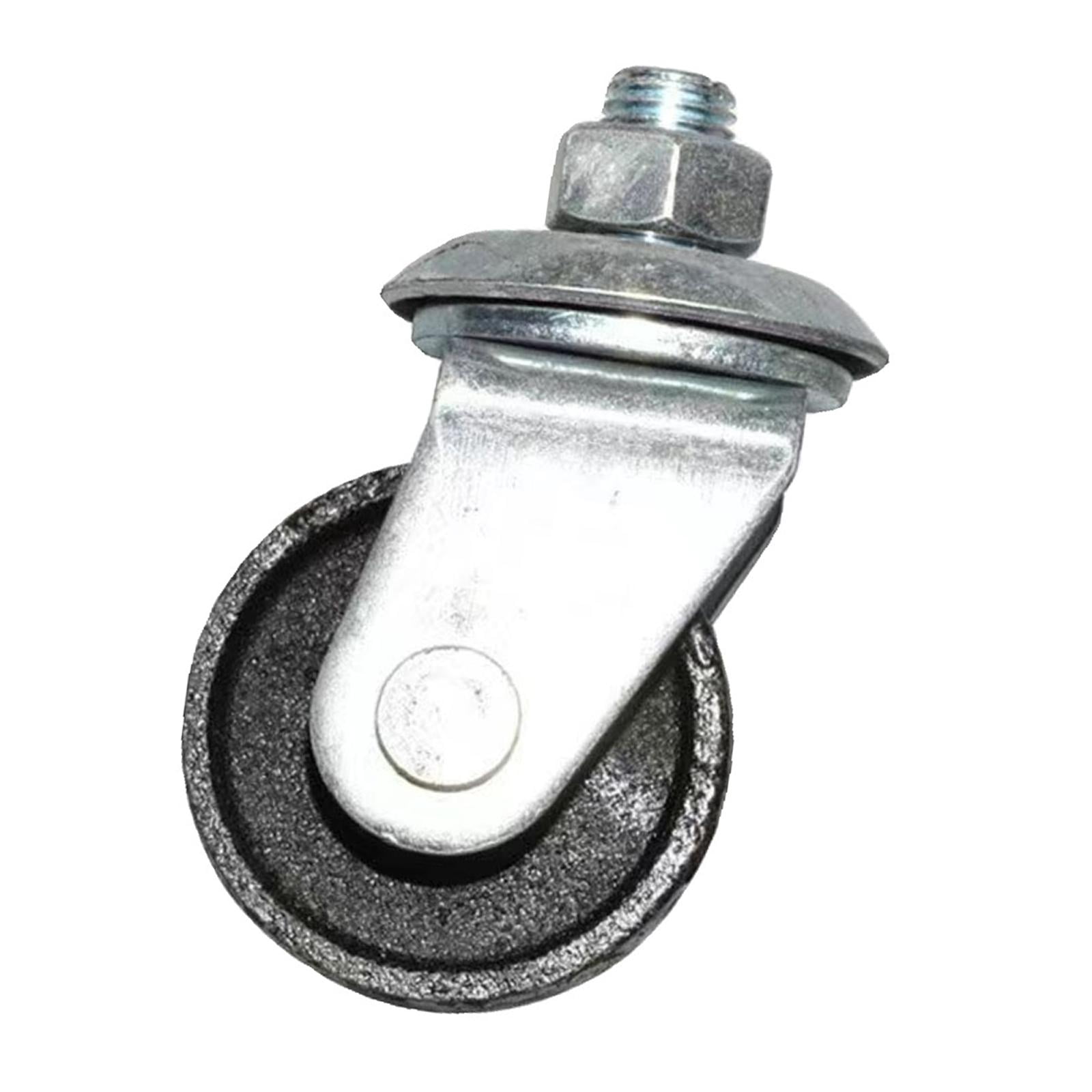 AMLESO Generic Floor Jack Casters 16mm Stem Replacement Trailer Caster Wheel Metal Horizontal Jack Casters for 4 Ton Floor Jack