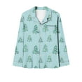 thumbnail image 6 of asdoklhq Silk Pajamas for Women Set Women's Home Pocket Printed Pajama Set for Daily Home Wear Multicolor S, 6 of 7