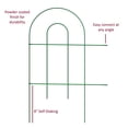thumbnail image 4 of Garden Zone 24" x 10' Green Metal and PVC Garden Border Edging, 4 of 5