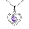 thumbnail image 3 of Xihbxyly Colgante de Corazón de Melocotón, Elegante Collar con Cadena de 45 Cm, Joya Elegante para Ocasiones Especiales, Regalo Perfecto para San Valentín, Día de La Madre y Amantes de La Moda., 3 of 4