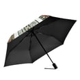 thumbnail image 2 of FORMRS Travel Umbrella Folding Auto Open Close Windproof Rain UV Protection, Green Nordic Christmas House, 2 of 8