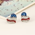 thumbnail image 2 of BNNG American Flag Stud Earrings for Women, Patriotic Jewelry American Flag Earrings Flag Cross Earrings Patriotic Hoop Earrings Studs Earrings for Independence Day Flag Day, 2 of 2