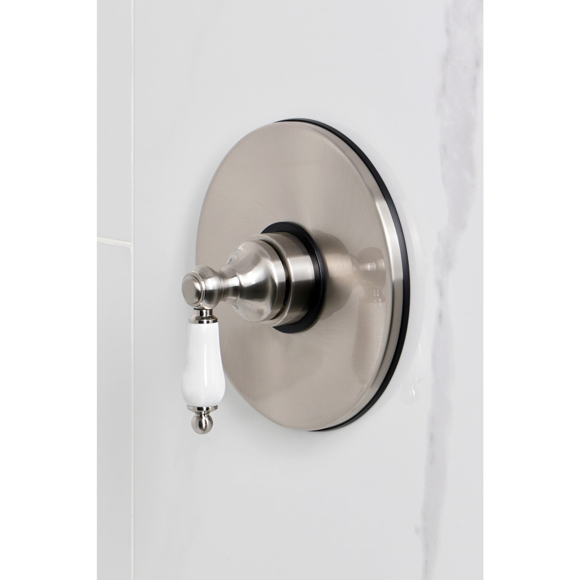 Kingston Brass KB6338PLTO Victorian Single-Handle Pressure Balanced Tub Faucet in Brushed Nickel