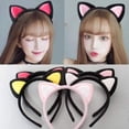 thumbnail image 5 of Diadema para el pelo, diadema con forma de orejas de gato para niños, niñas, mujeres, accesorios de fiesta, juego de rol de cumpleaños, lavado de cara, 1 Uds. ER, 5 of 5