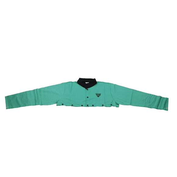 IRONCAT 7051 FR Cotton Cape Sleeve - XXX-Large, Flame Resistant Sleeve with Black Anodized Snaps, Adjustable Cotton Strap, Green