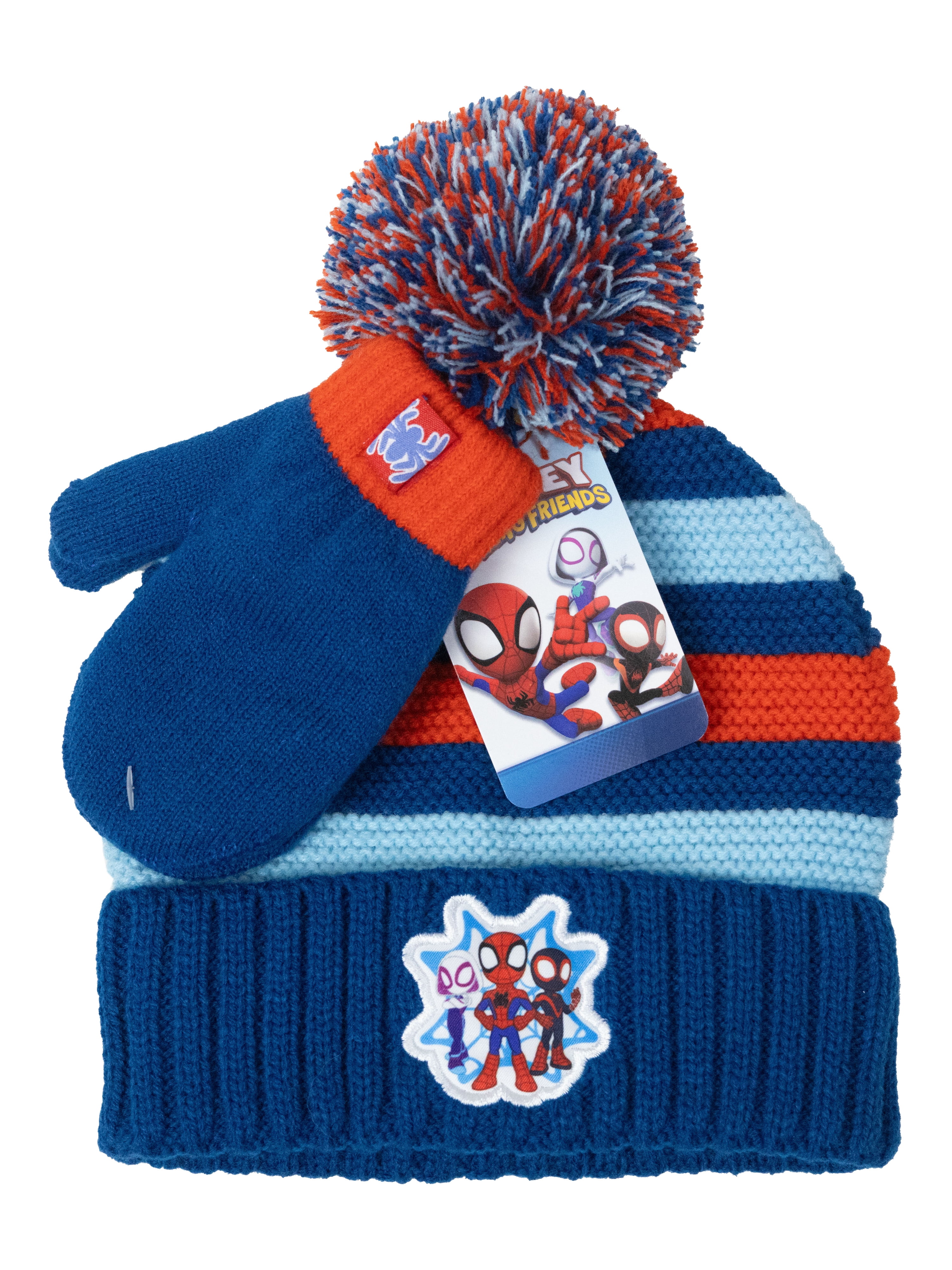 Character Toddler Beanie and Mittens, 2-Piece Set