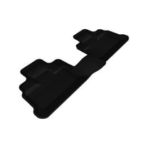 3D MAXpider Second Row Custom Fit All-Weather Floor Mat for Select Jeep Wrangler Models - Kagu Rubber (Black)