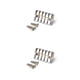 thumbnail image 3 of Eigraketly Puente de guitarra sin cabeza con tuerca de bloqueo Principiantes Repuestos de bajo de precisión Práctica Estudiantes Instrumento musical Plata Type2 NO2 Eigraketly CBP235319, 3 of 6