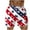 White, variant on Men Shorts Plus Size Independence Day Strip Printed Elastic Waist Drawstring Summer Trendy Beach Pants White S