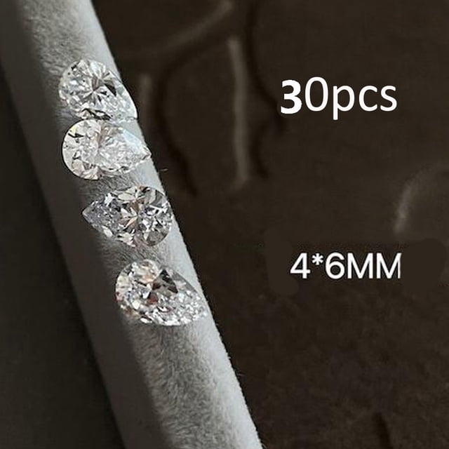 Juego de decoración de uñas con piedras preciosas artificiales transparentes de 30 piezas for decoración de uñas DIY