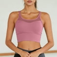 thumbnail image 6 of idosla Womens Crop Tank Tops with Built in Bras Breathable Wrap Ruched Athletic Workout Yoga Sleeveless Tops (Pink, M), 6 of 6
