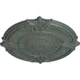 thumbnail image 3 of 53 1/2"OD x 3 1/2"P Attica Acanthus Leaf Ceiling Medallion (Fits Canopies up to 4 5/8"), Hand-Painted Cloud Burst Crackle, 3 of 5