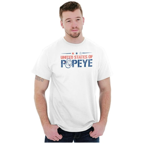 United States of Popeye Iconic USA Men's Graphic T Shirt Tees Brisco Brands M