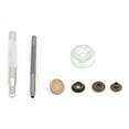 thumbnail image 3 of Metal Press Stud Snap Button Fastener for Leather Clothes Jacket Repair(bronze 3pcs tool), 3 of 10
