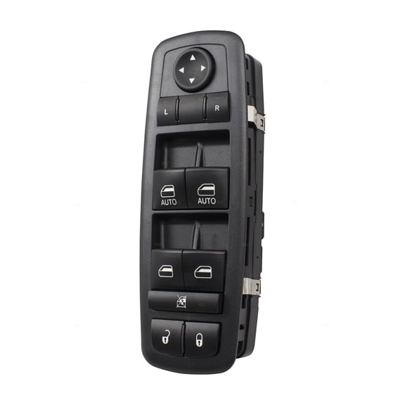 Brock Replacement Drivers Front Left Power Window Master Switch 10 Buttons Compatible with 15-17 200 Cherokee 68271206AB 68271203AB