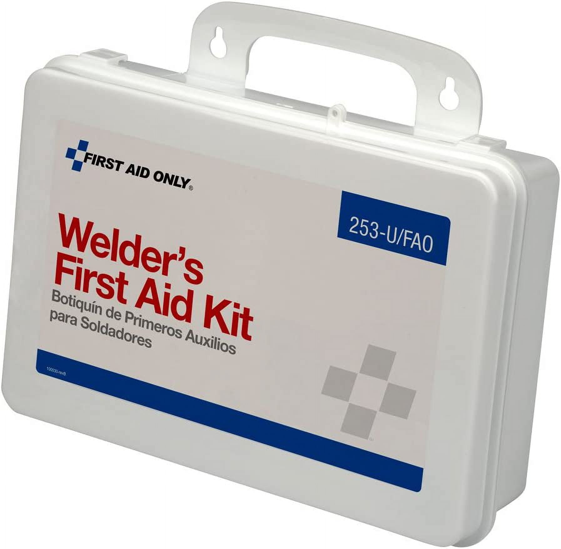 First Aid Kit and Housing, Plastic 86 Components, 25 People Served 253-U/FAO