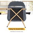 thumbnail image 3 of Dining Chairs Dining Room Chair Kitchen Chair of 2 Dining Metal Side Chairs Arm Side Chairs Set of 2 Metal Legs for Home Kitchen Bedroom Living Room, Grey, 3 of 7