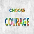 thumbnail image 2 of MacDowell, Jamie 15x15 White Modern Wood Framed Museum Art Print Titled - Choose Courage in Color, 2 of 4