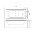 thumbnail image 4 of Whirlpool Freestanding Bathtub 67″ X 47″ hot tub – Iris, 4 of 4