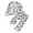 Blue, variant on felwors Kids Girls Pajama Sets, Comfy 2 Piece Buttons Long Sleeve Sleepwear Sets(White,12-18 Months)