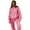 Hot Pink, variant on Brondbend Womens Sweatsuit Set Women Hoodies Pullover Long Sleeved Pocket Pullover Solid High Waist Jogger Outfits Casual Loose Tracksuits Sports Fall Winter Sets Beige