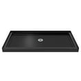 thumbnail image 2 of SlimLine 34 in. D x 60 in. W x 2 3/4 in. H Right Drain Single Threshold Shower Base in Black, 2 of 5