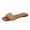 Brown, variant on OJinShaWanO Dearfoam Slippers Women Slide Women's Fashion Flat Bottom Open Toe Slippers with Diamonds Slippers Casual Comfortable Outdoor Beach Slippers