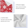 thumbnail image 3 of Coolnut 3 PCS Towel Christmas Snowflakes Cotton Bath Towel Set (1 Bath Towel, 1 Hand Towel, 1 Washcloth) for Bathroom, Super Soft and Quick Dry Towels, 3 of 6