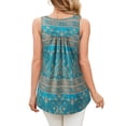 thumbnail image 6 of Sociala Casual Summer Pleated Camisole Tops for Women Built in Bra S-3XL, 6 of 6