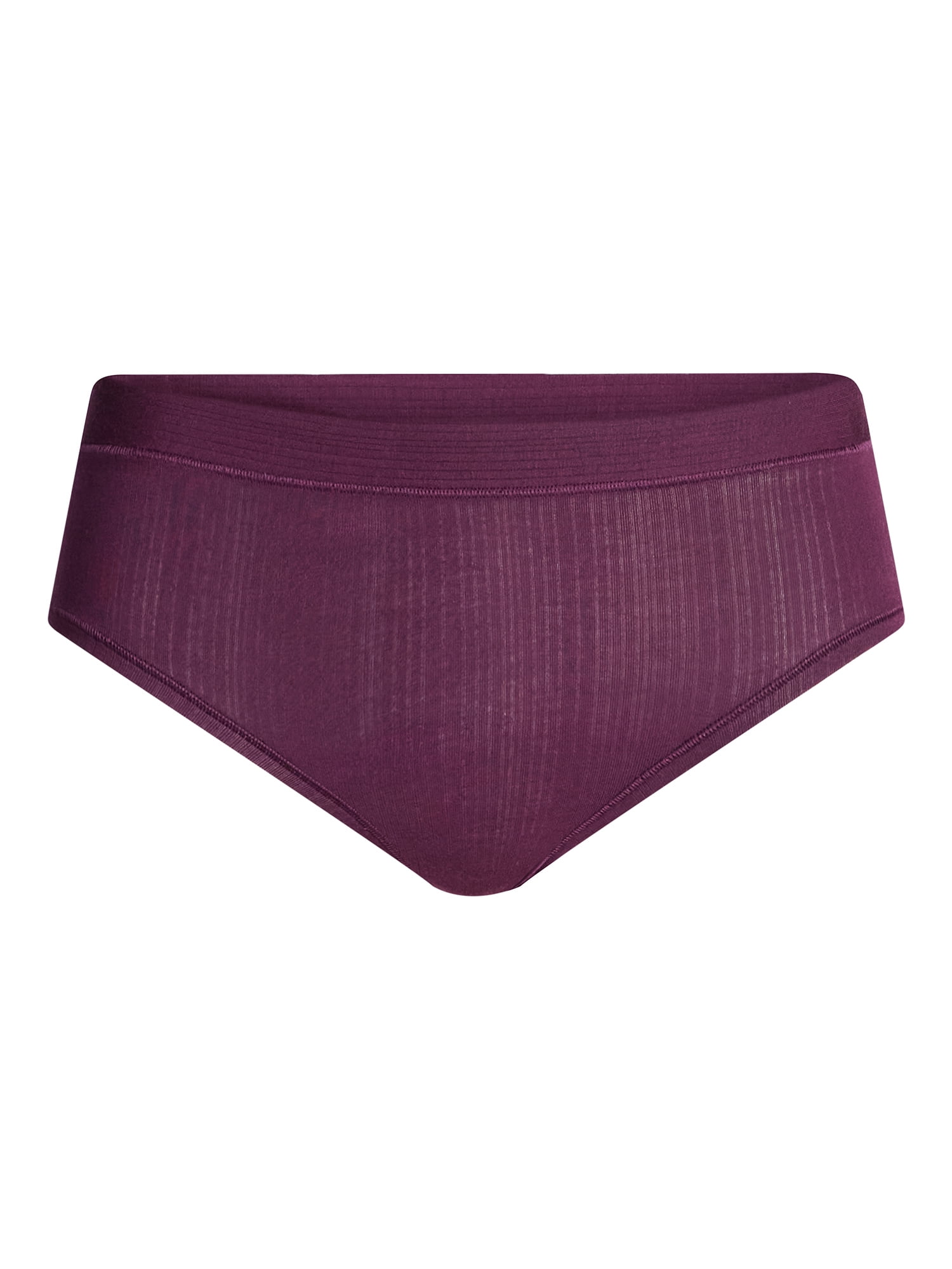 Joyspun Women's Ribbed Modal Hipster Panties, 3-Pack, Sizes XS-3XL
