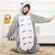 thumbnail image 2 of Mono de Totoro gris para adultos, pijamas de animales de peluche, disfraz de Navidad de una pieza, ropa de fiesta para mujeres y hombres, mono, 2 of 4