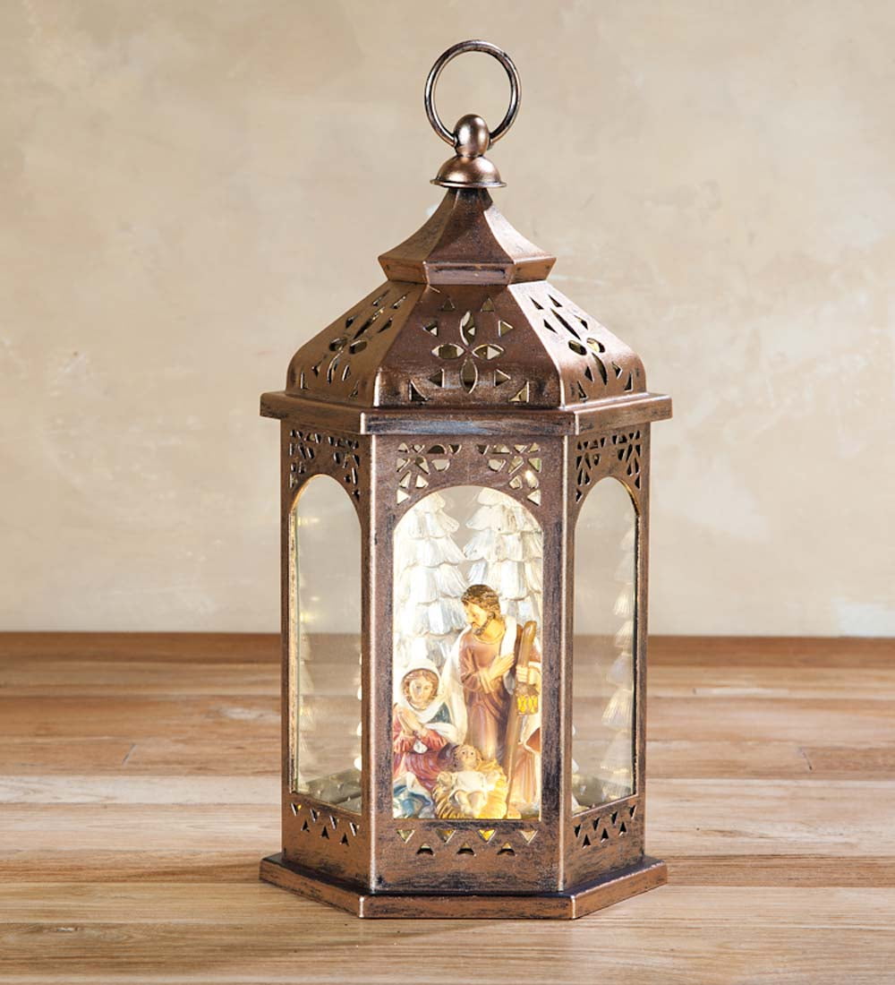Spacing kringle christmaslightsetc Holiday Lantern with Christmas Scene - Walmart.com - Walmart.com
