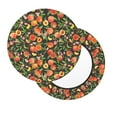 thumbnail image 2 of Picia Fruits Peach pattern Round Stool Covers Comfy Seat Covers Stretch Removable WashableChair Slipcover Round Bar Chair Cushion Cover-13 inch, 2 of 7